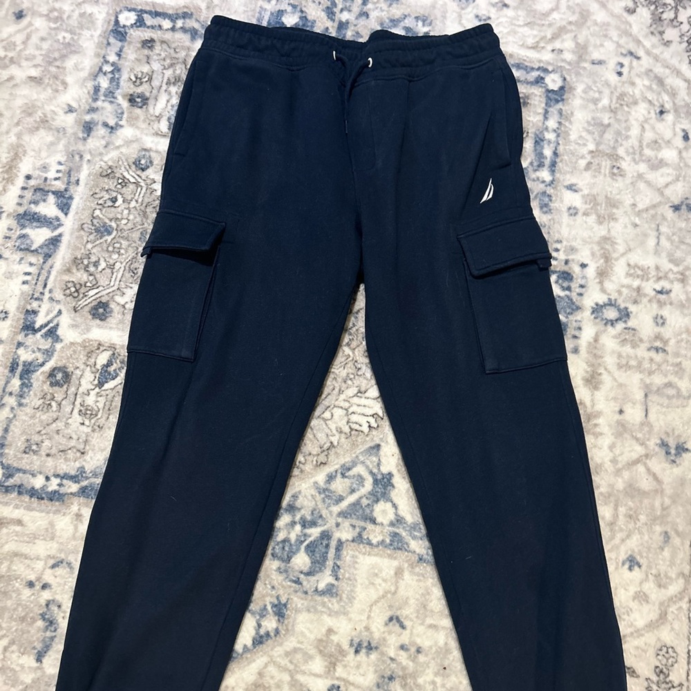 Nautica Navy Cargo Jogger Pants